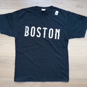 Boston Logo - New Men's Large Black T-Shirt